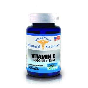 Vitamina E 1000 IU Zinc 60 Softgels