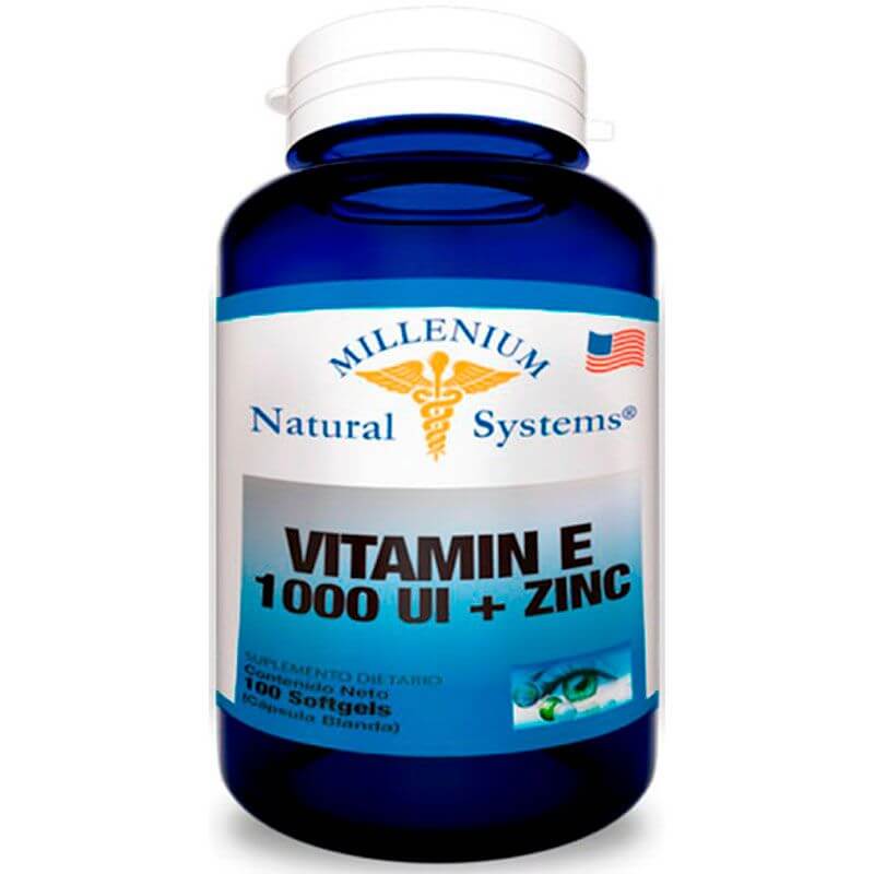 Vitamina E 1.000 IU+Zinc 100 Softgels 