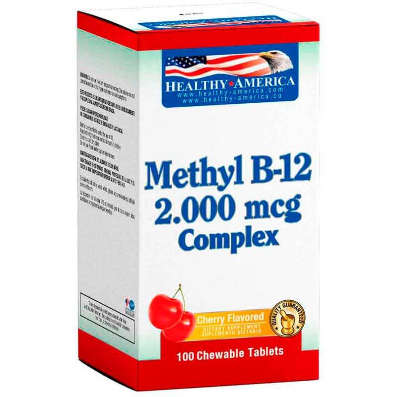 Methyl B 12 2000 Mcg Complex Caja Healthy America Dismundonatural Compressor 