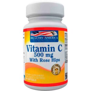 Vitamina C Rose Hips 500 mg 100 Softgels