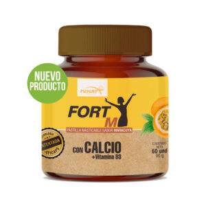 Fort M con Calcio + Vitamina D3 sabor a maracuyá