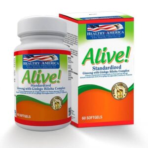 Alive Ginkgo + Ginseng x 60 Softgels