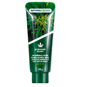 GEL RELAJANTE CANNABIS X 240 GR NATURAL POWER